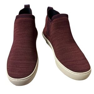 Rothy’s Womens Plum Lattice Stitch Recycled Knit Round Toe Ankle Chelsea Boots 8